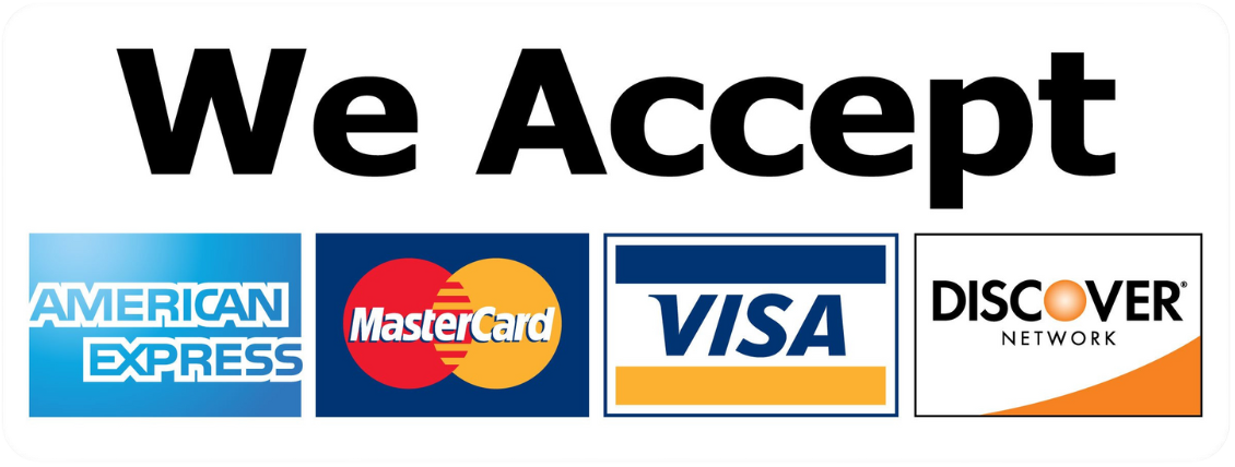 Credit Cards Accepted